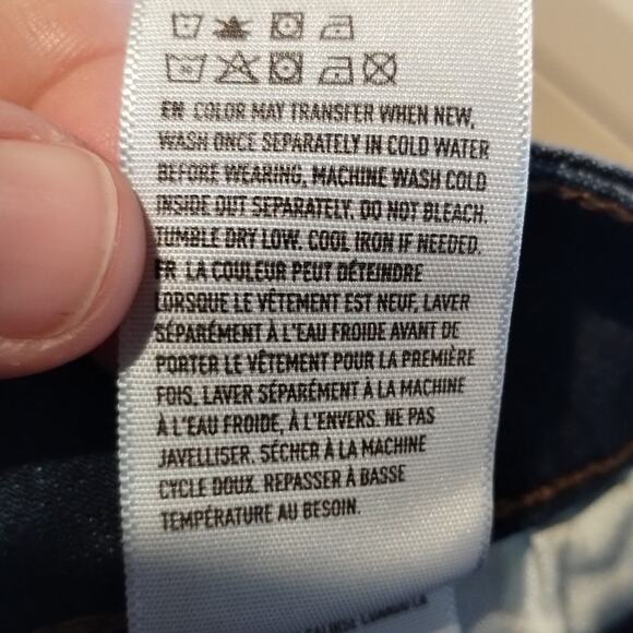 American Eagle Womens Size 2 Long Next Level Stretch Dark Wash Skinny Blue Jeans - Picture 9 of 9